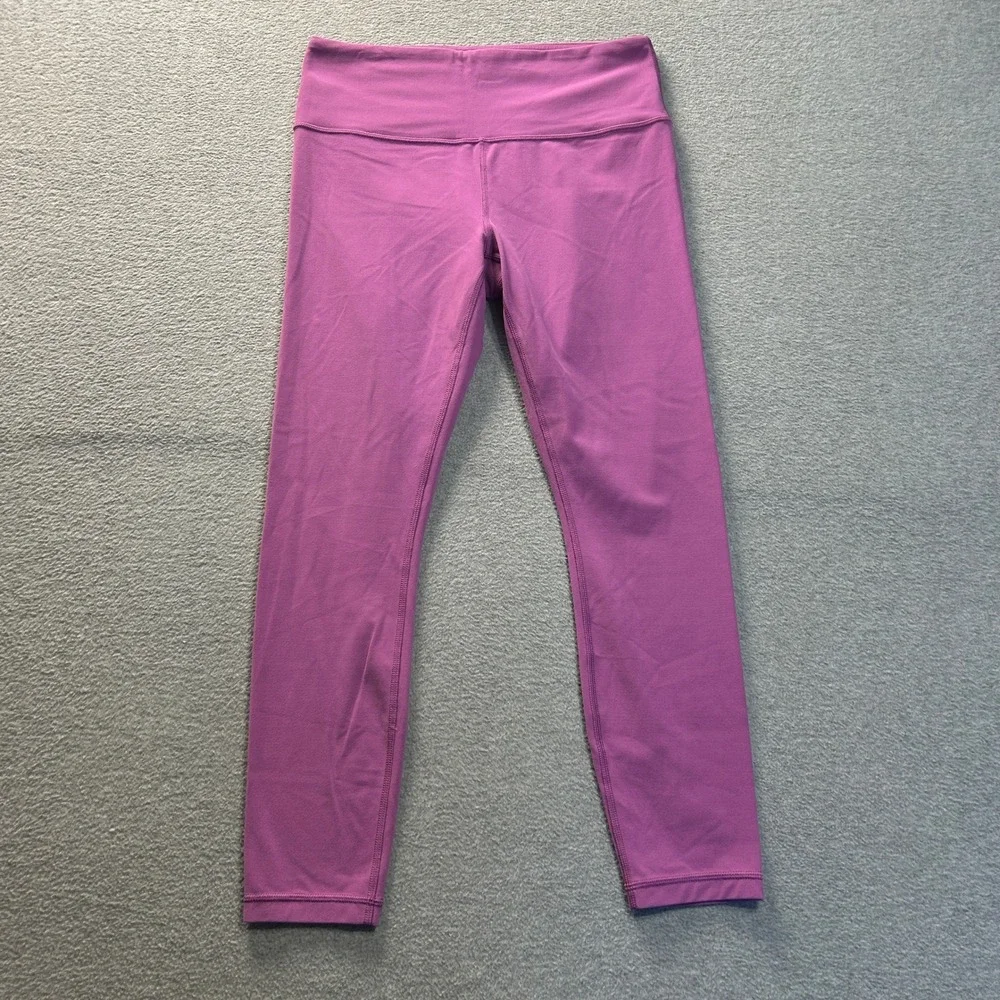 Athleta High Rise Full Length Leggings Womens Medium Purple Yoga Athletic Pants